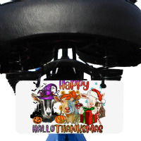 Happy Hallothanksmas Goats Bicycle License Plate | Artistshot