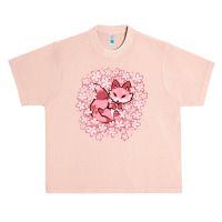 Cherry Blossom Fox Urban Heavy T-shirt | Artistshot