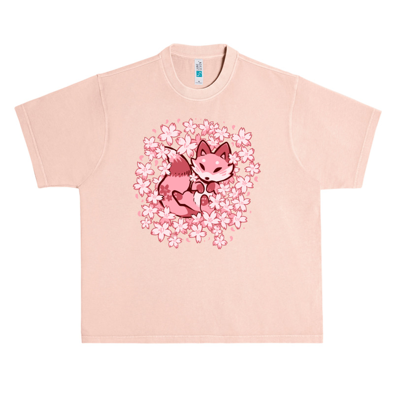 Cherry Blossom Fox Urban Heavy T-shirt | Artistshot