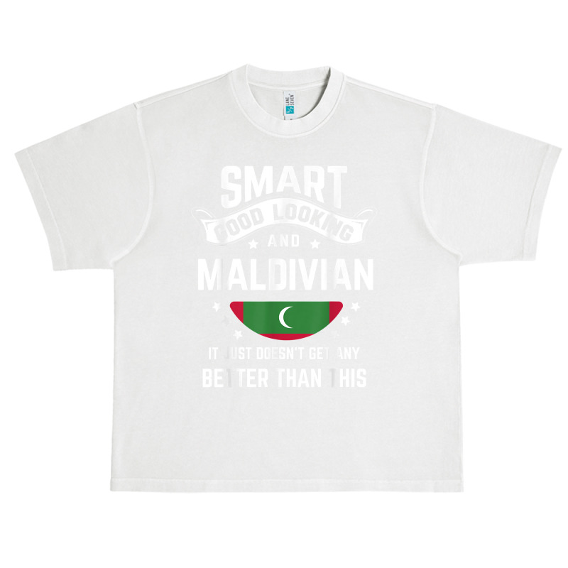 Maldivian Flag Native Pride Funny Maldives Maldivian Roots T Shirt Urban Heavy T-shirt | Artistshot