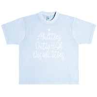 Womens Abilities Outweigh Disabilities T Shirt Urban Heavy T-shirt | Artistshot