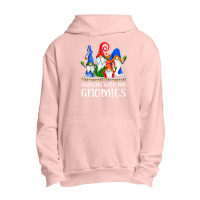 Hanging With My Gnomies Shirt Funny Gnome Xmas Lights Pajama T Shirt Urban Pullover Hoodie | Artistshot