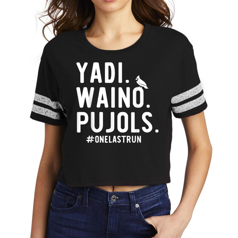 Custom Yadi Waino Pujols T Shirt Scorecard Crop Tee By Custom-designs -  Artistshot