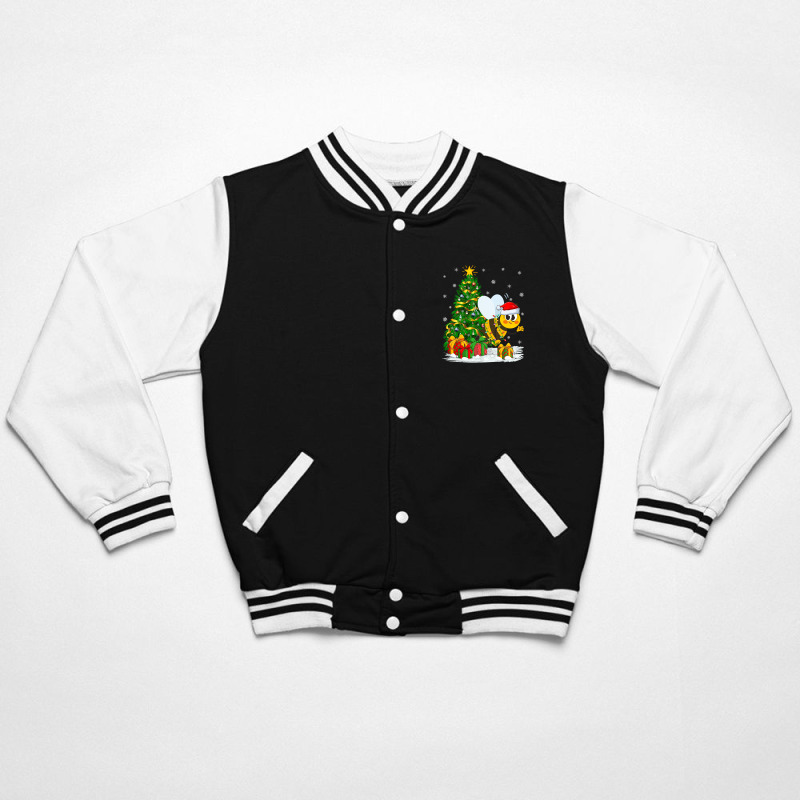 Bee Lover Family Matching Santa Hat Christmas 490 Bomber Jacket | Artistshot