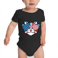 American Cat Baby Bodysuit | Artistshot