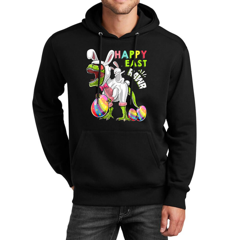 Easter Gift For Boys Kids Dinosaurs Happy Eastrawr Unisex Hoodie | Artistshot