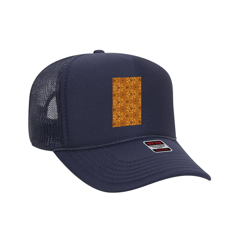 Abstract Brown Kaleidoscope Pattern Foam Trucker Hat by vasu4christ | Artistshot