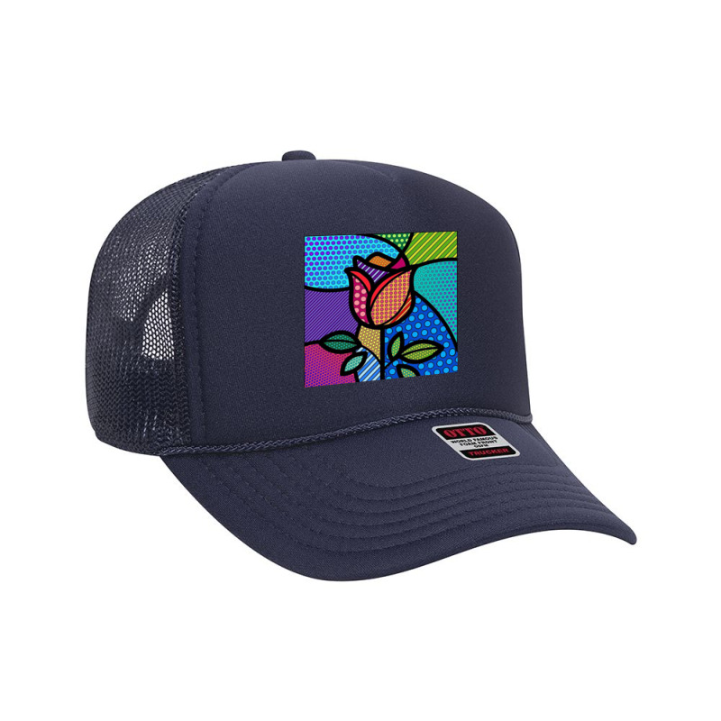 My Psychedelic Rose Foam Trucker Hat by Artango | Artistshot