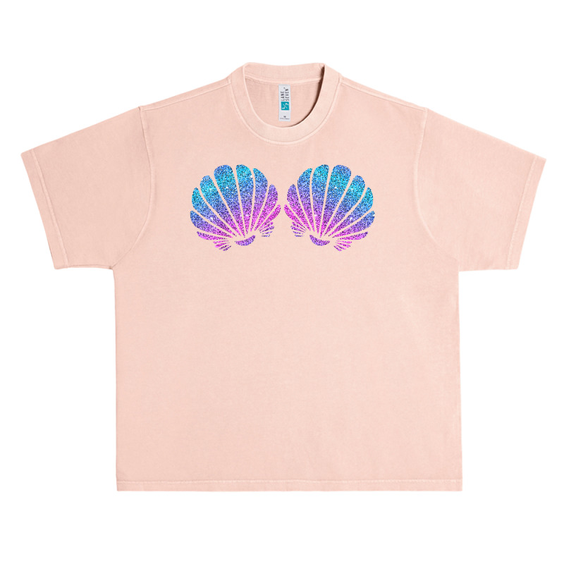 Mermaid Sea Shell Bra Costume Halloween Design T Shirt Urban Heavy T-shirt | Artistshot