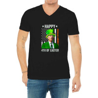 Funny Leprechaun Biden Happy Easter Confused St Patricks V-neck Tee | Artistshot