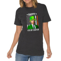 Funny Leprechaun Biden Happy Easter Confused St Patricks Vintage T-shirt | Artistshot