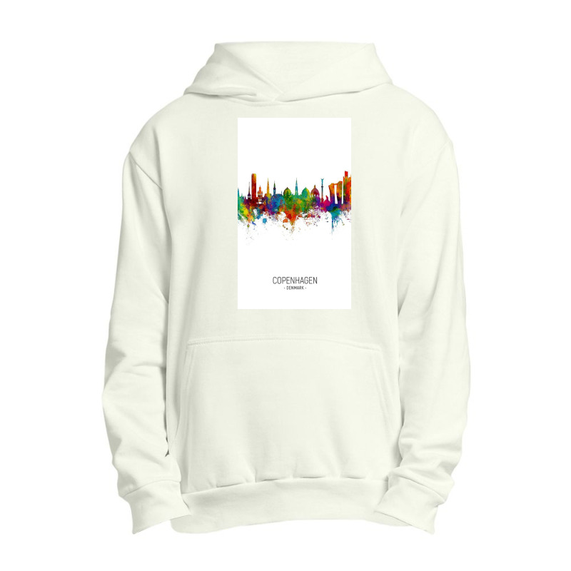 Copenhagen Denmark Skyline Urban Pullover Hoodie | Artistshot