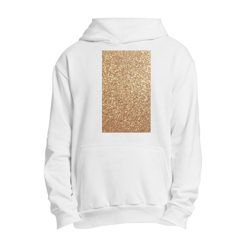 Copper Rose Gold Metallic Glitter Urban Pullover Hoodie | Artistshot