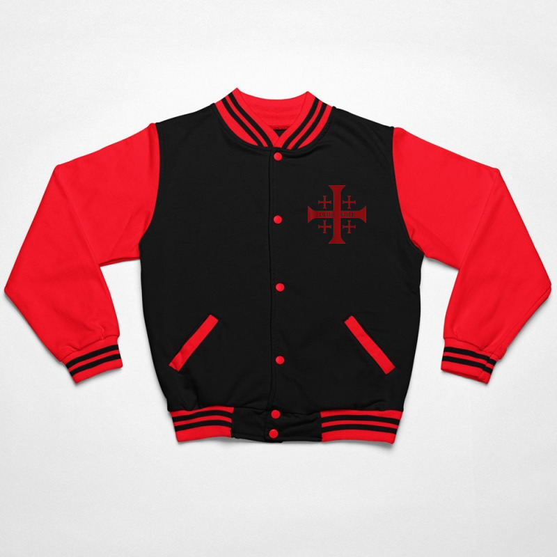 Crusader Christianity Deus Vult God Will Bomber Jacket | Artistshot