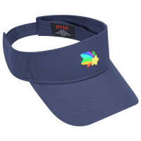 Rainbow Shooting Star Chameleon Visor Hat | Artistshot