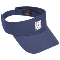 Different Colours And Sizes Circles On White Paper Visor Hat | Artistshot