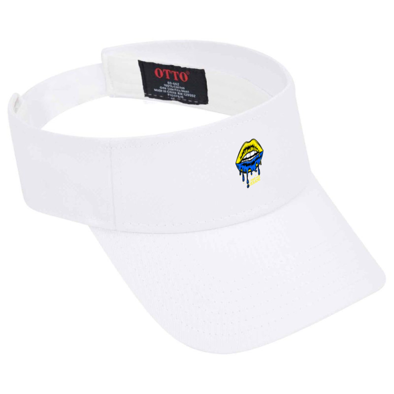 I Stand With Lips Flag Visor Hat | Artistshot