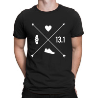 Half Marathon Heart Watch Arrow Running Runner 13 T-shirt | Artistshot