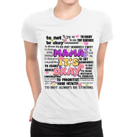 Mama It's Okay Ladies Fitted T-shirt | Artistshot