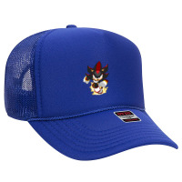 Black Super Hedgehog Running Forward Foam Trucker Hat | Artistshot