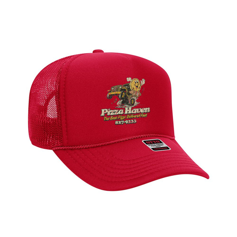 Pizza Haven Delivers Fast, Pizza Foam Trucker Hat by apolitery | Artistshot