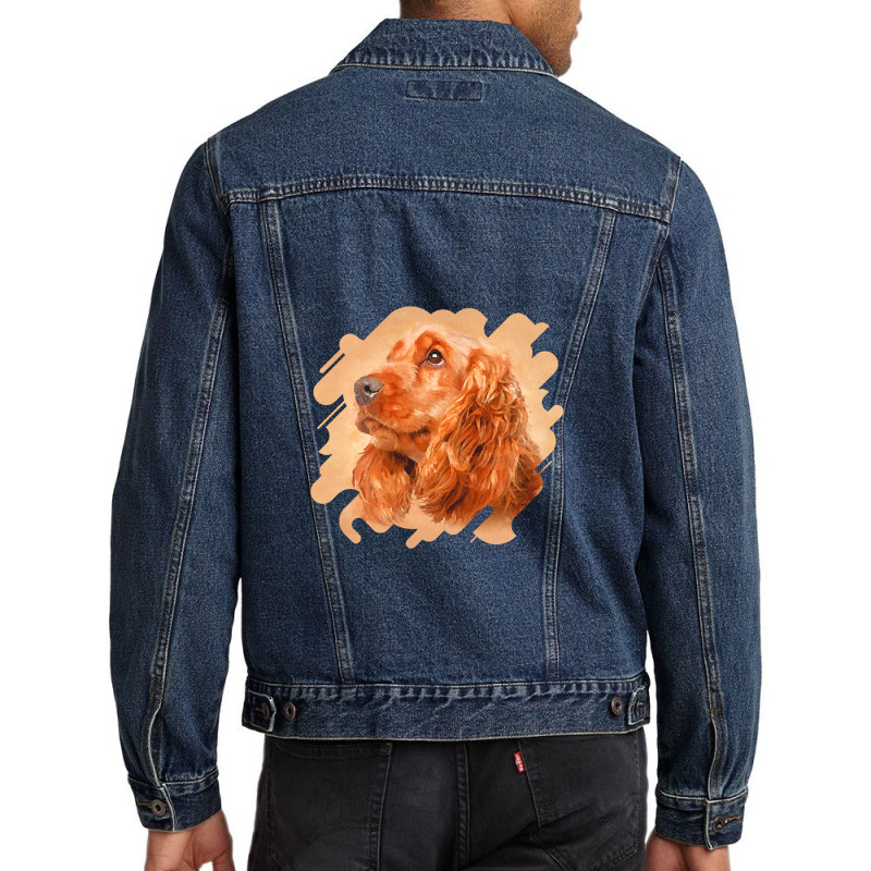 English Cocker Spaniel Men Denim Jacket by yongbiyb | Artistshot