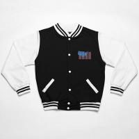 American Flag Minnesota City - Patriotic Gift Bomber Jacket | Artistshot