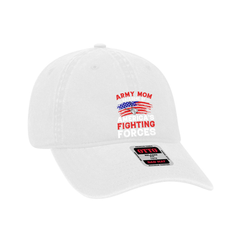 Army Mom Backbone Of America's Fighting Forces Dyed Cap by vasu4christ | Artistshot