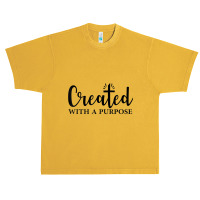 Created With A Purpose Christian Faith Men Women Urban Heavy T-shirt | Artistshot