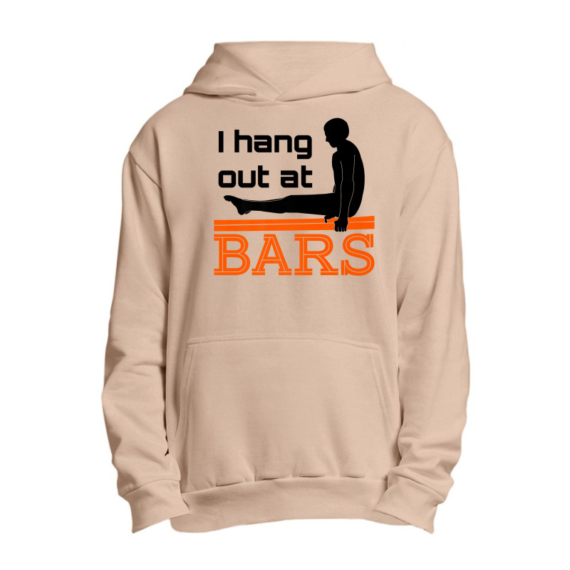 Gymnastics Parallel Bars T Shirt Gifts I Hang Out At Bars Urban Pullover Hoodie by kalerttjay | Artistshot