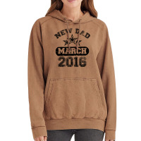 Dad To Be March 2016 Vintage Hoodie | Artistshot