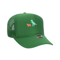 Cocker Spaniel T  Shirtfunny Cocker Spaniel Dinosaur Cute Cocker Spani Foam Trucker Hat | Artistshot