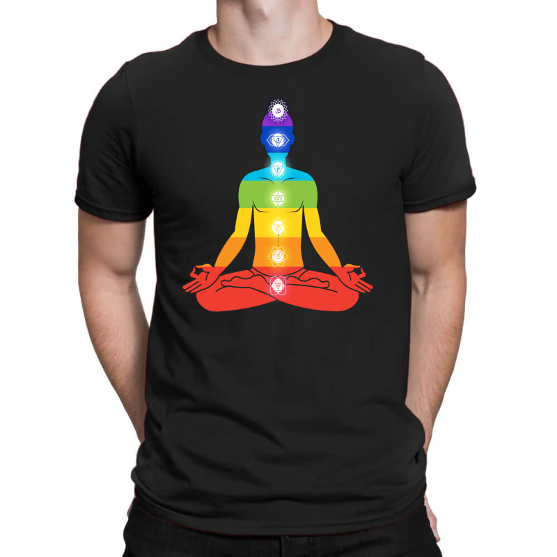 Meditating Man In Sitting Yoga T-Shirt by chris299 | Artistshot