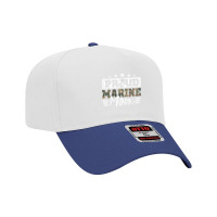 Proud Marine Military Veteran Mom Mama Mommy Mother's Day T Shirt Adjustable Baseball Cap | Artistshot