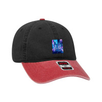 Tokyo Neon Night Synthwave Dyed Cap | Artistshot