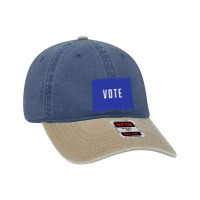 Vote (blue Edition) Dyed Cap | Artistshot