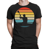 Canoe T  Shirt Canoeing Silhouette On A Distressed Retro Sunset Produc T-shirt | Artistshot