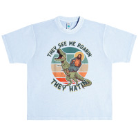 They See Me Roarin They Hatin   Jesus Riding A Dinosaur T Shirt Urban Heavy T-shirt | Artistshot