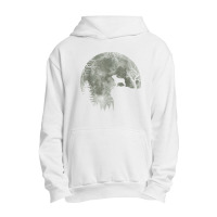 French Bulldog Silhouette In Front Of Moon Halloween Costume Urban Pullover Hoodie | Artistshot