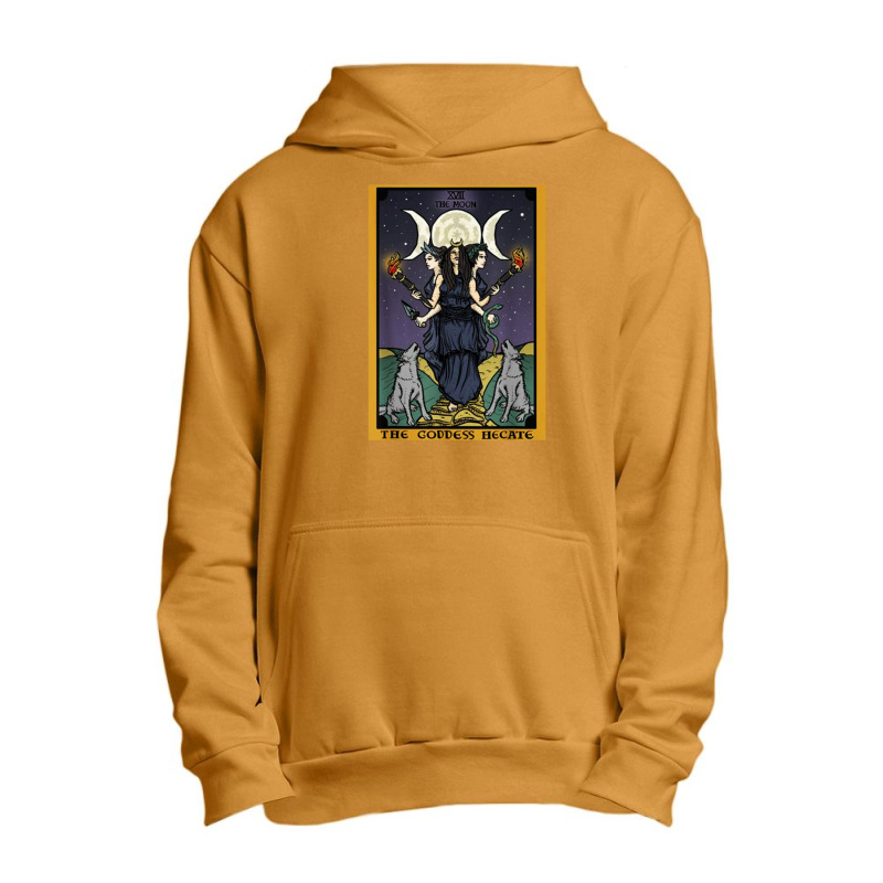 The Goddess Hecate Tarot Card Triple Moon Wiccan Pagan Witch Urban Pullover Hoodie by gulatotal | Artistshot