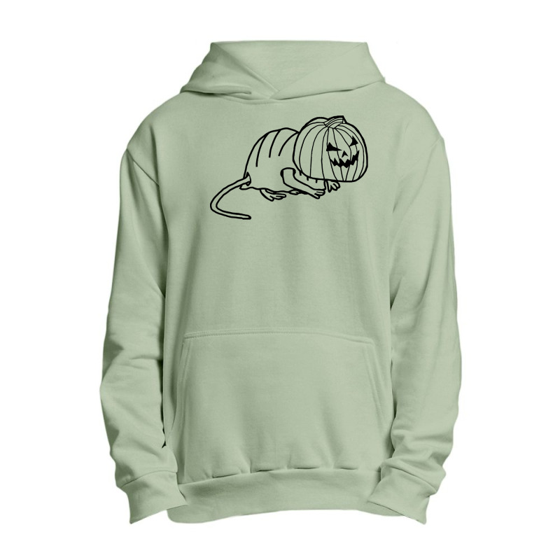 Halloween T  Shirt Cute Rat Wearing Halloween Horror Costume Minimal L Urban Pullover Hoodie by widgeonwren | Artistshot