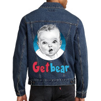 Funny Gearbear Men Denim Jacket | Artistshot