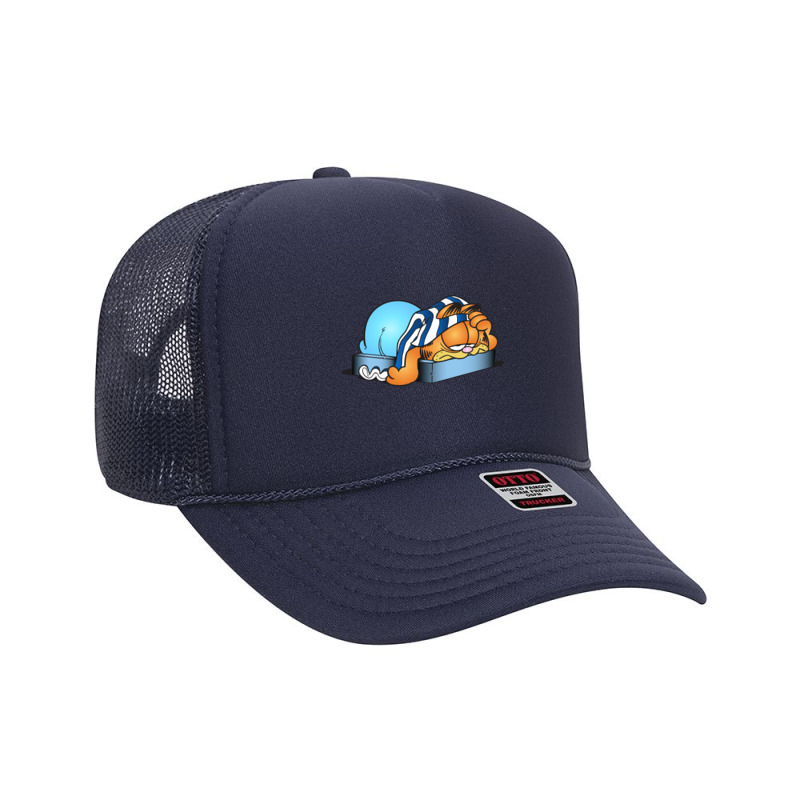 Garfiel Sleep Foam Trucker Hat by Santika | Artistshot