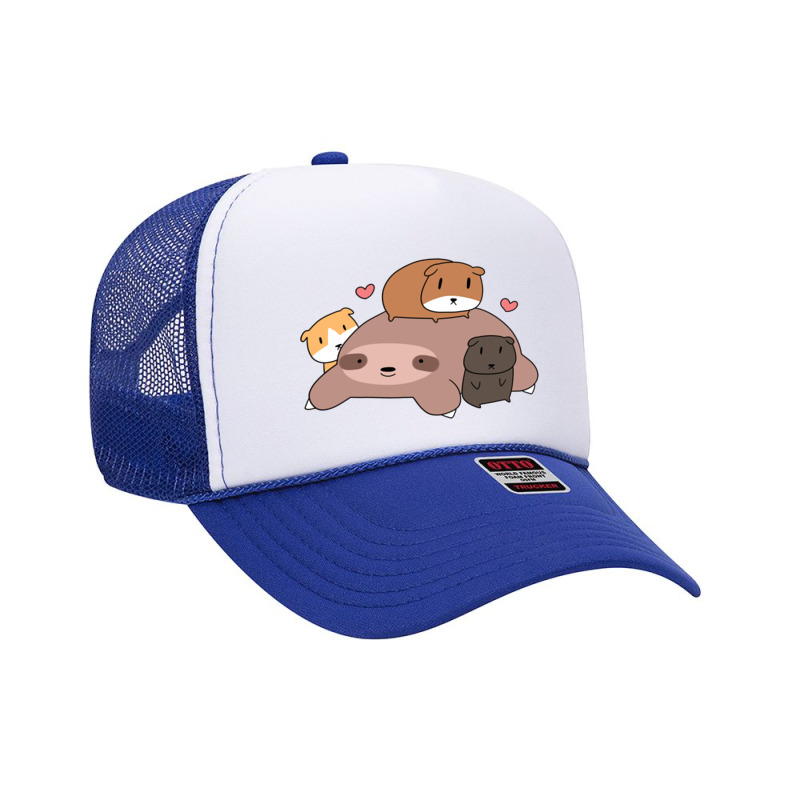 Sloth Loves Guinea Pigs Foam Trucker Hat | Artistshot