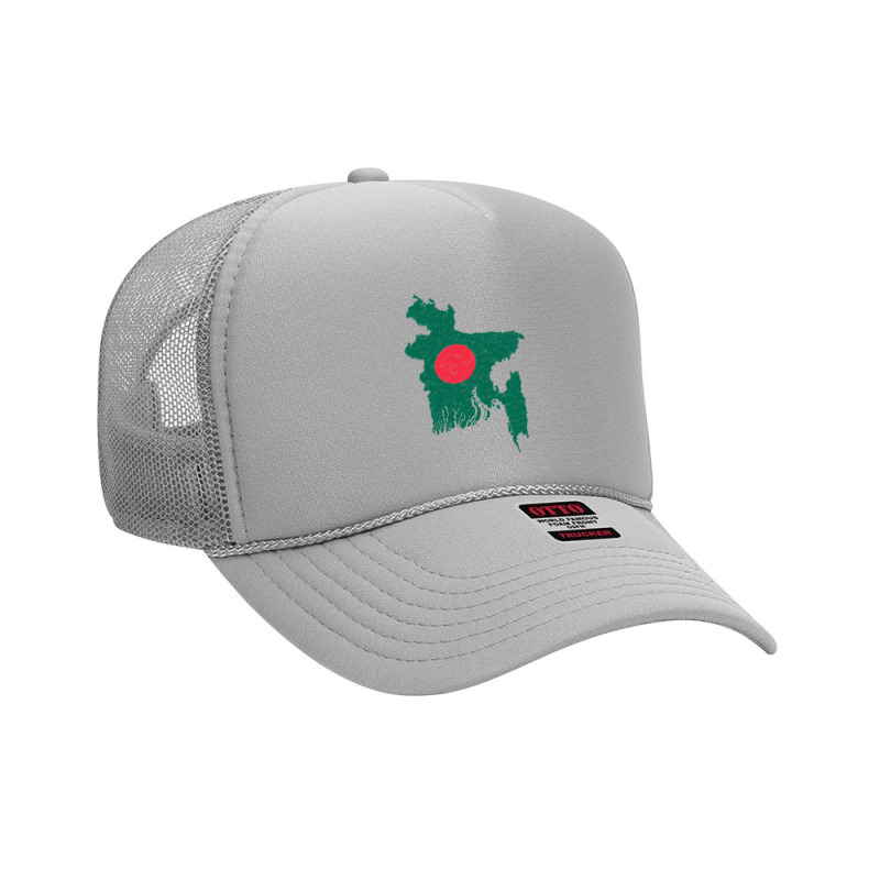 Bangladesh Map Flag Drawing Line Art Foam Trucker Hat | Artistshot