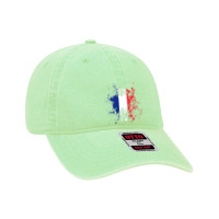 France Ink Spatter Flag Vectors Dyed Cap | Artistshot