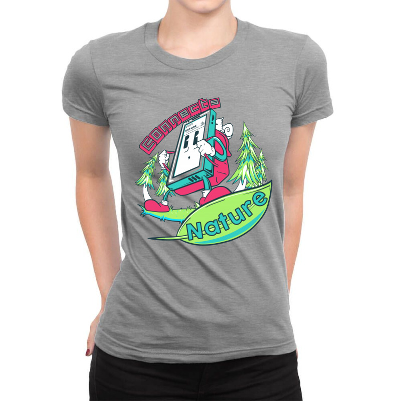 Connecting To Nature Ladies Fitted T-Shirt by marconigg | Artistshot