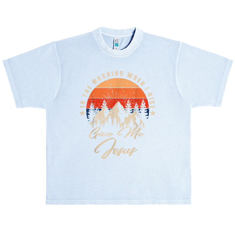 Vintage Mountain, In The Morning When I Rise Give Me Jesus Music Vinta Urban Heavy T-shirt | Artistshot