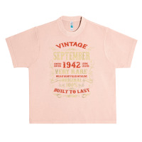 Vintage 80 Years Old September 1942 80th Bday Gift Idea T Shirt Urban Heavy T-shirt | Artistshot