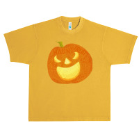 Halloween Pumpkin Face T  Shirt Halloween Pumpkin Word Cloud T  Shirt Urban Heavy T-shirt | Artistshot